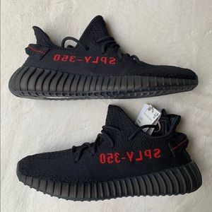 Yeezy Boost 350 v2 Black Red Authentic Kanye west